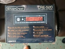 SilverCrest CRE-520 Retro CD With USB Radio Cassette. Standard Single DIN.