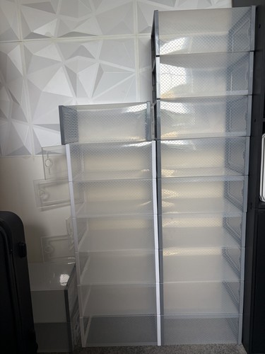 Clear plastic shoe storage box - plastic,