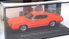 Altaya 1/43 Scale Diecast 6425A - 1969 Pontiac GTO The Judge - Lt. Red