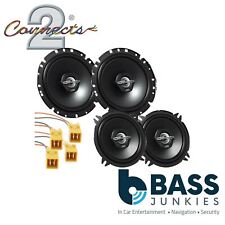 Fiat Punto 1999-2005 JVC 1020W 2 Way Front Door & Rear Car Speakers Upgrade Kit