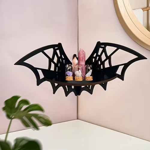 1pc wooden gothic bat - 1pc,