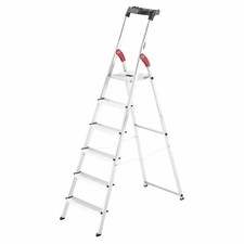 Hailo Aluminium Safety Household Ladder„ L60 Easyclix Bubbles Tragkraft-150kg