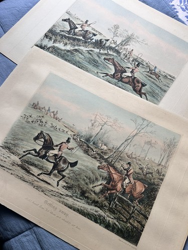 Pair antique victorian alken - pair,