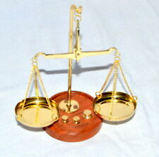 Old Traditional Goldsmith Weight Justice showpiece Brass Weighing Scale Balance