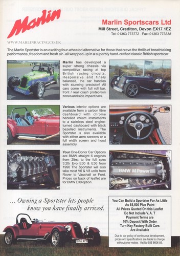 Marlin sportster car kit - kit,