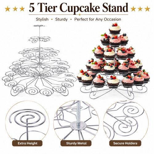 Tier metal cupcake - cupcake, stand
