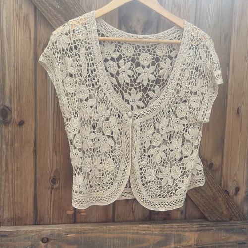 Ladies beige gold - lace, bolero