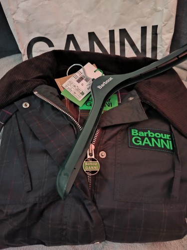 Barbour ganni hooded tartan - x,