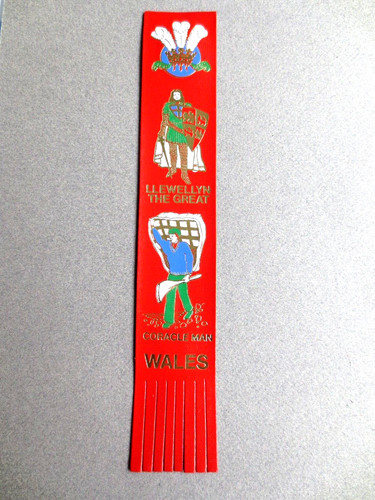Leather bookmark wales - bookmark,