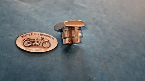 Triumph chrome fork top nut - triumph,