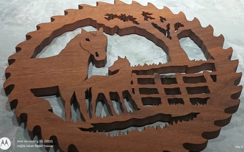 Wooden horse cut - horse, shape