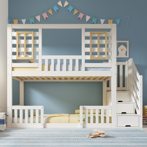 Double bunk bed for - double, kids,