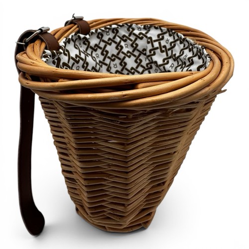 Wicker bicycle basket - bicycle, with