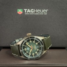 TAG Heuer Autavia Bronze Smokey Khaki Green Chronometer | Full Set WBE5190 B & P