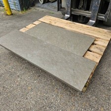 Grey  Stone Hearth for wood burners & fireplace  1200 x 750 x 20mm | Sawn Edges