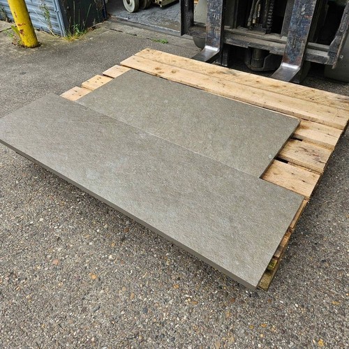 Grey stone hearth for wood - hearth,