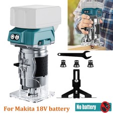 6 Speeds Cordless Brushless Wood Trimmer Compact Router For Makita 18V Battery
