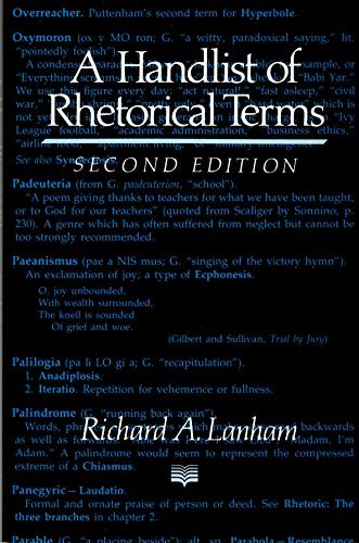 Handlist rhetorical terms - a,