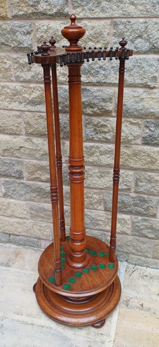 Antique snooker cue rack