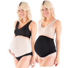 Belly Bandit Belly Boost Maternity Belly Support & Smoother Black Nude Pregnancy