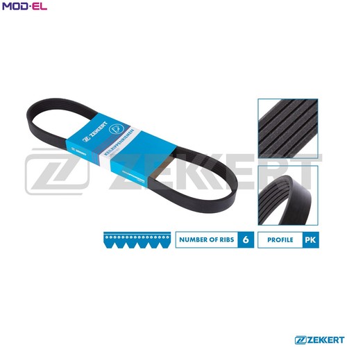 Vribbed belt 6pk1468 for - vribbed,