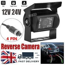 Night Vision Reversing Camera Waterproof Car Van Truck Rear View Camera 4 Pin