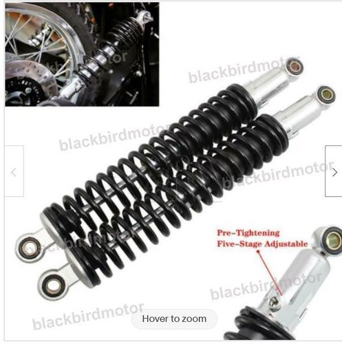 400mm black rear air shock - rear,