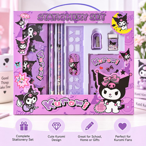 Sanrio kuromi stationery - sanrio,