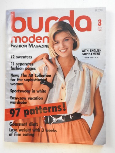 Burda moden magazine - magazine, 1985