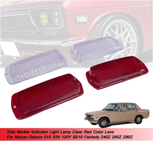 Side marker light red clear - side,