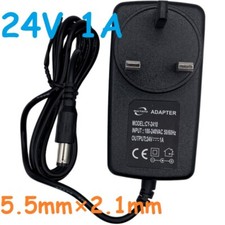 24V 1A  AC/DC Power Supply adapter UK plug Converter Charger 5.5×2.1mm LED CCTV