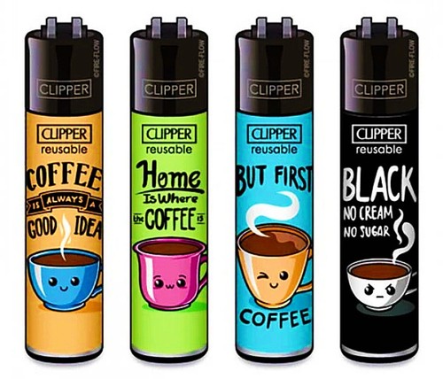 Rare coffee clipper - coffee, lighters