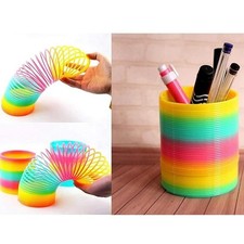 Jumbo Rainbow Slinky Toy Set of  Giant Spring Toys Classic Fun Play Pack for Ki
