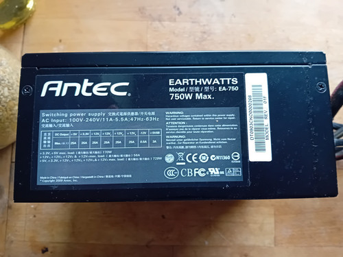 Antec earthwatts 750w 120mm - antec,