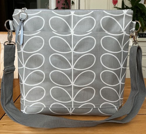 Zip top messenger bag - top,