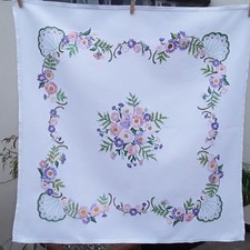 Vintage hand embroidered linen