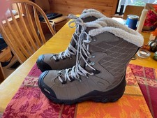 Oboz Bridger 9” Waterproof Breathable Snow Winter Boots Woman’s 10.5 Mint