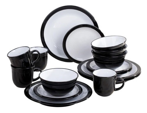 16pc dinner set round - set,