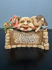 Hap Henriksen Land of Legend Wizards Jesters Dragons Sign - Pre-Owned