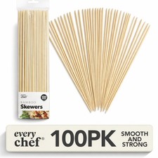 100 Bamboo Skewers 30cm BBQ