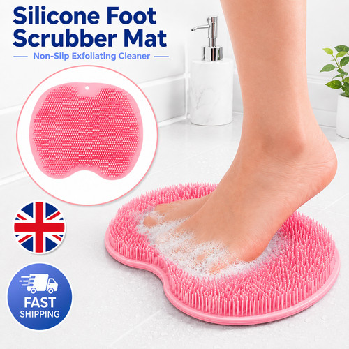 Silicone foot scrubber mat - scrubber,