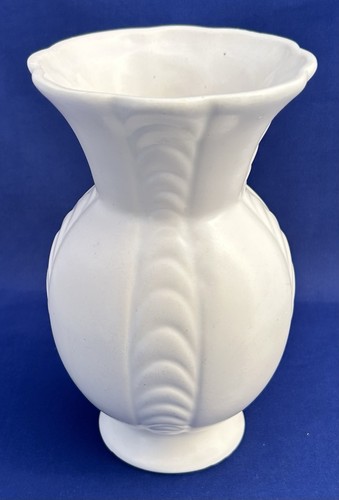 Vintage creamware ceramic vase - vintage,