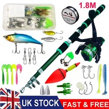 1.8m Telescopic Rod Reel Combo