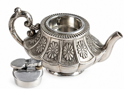 Vintage metal teapot - vintage,