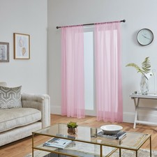 Voile curtains pair - (2, panels)