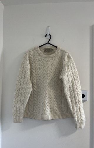 Womens aran cream merino - womens, wool