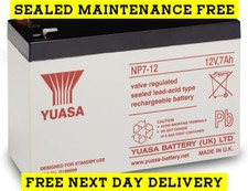 NP7-12 12v 7Ah 20HR GENUINE Yuasa Lead Acid Rechargeable Battery NP6-12
