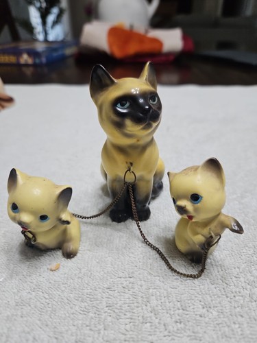 Vintage siamese cat figurine - 3,