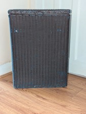 Vintage Lloyd Loom Laundry Basket W Lusty & Sons Original Label