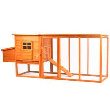 8FT CHICKEN COOP LARGE RUN